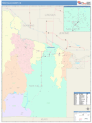 Twin Falls County, ID Digital Map Color Cast Style
